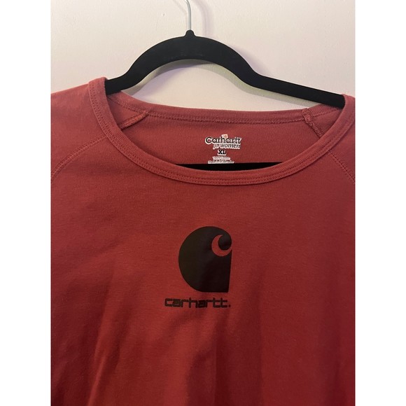 Carhartt WK020 - Women's Long-Sleeve "C" Logo T-Shirt Size XL - Picture 2 of 4